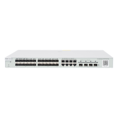 Switch administrable Capa 3, 24 puertos SFP 1G, 8 puertos Ethernet 1G Combo y 4 SFP+ 10G, gestión remota en la nube