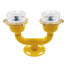 Lámpara de Obstrucción Aeronáutica / Doble LED Rojo / IP65 / 4 Modos de Operación / Bajo Consumo ≤3W / FAA L-810 / -40℃～70℃