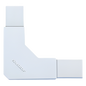 Sección en \"L\" blanco de PVC auto extinguible, para canaletas TMK1020, TMK1020SD, TMK1020CD (5130-02001)