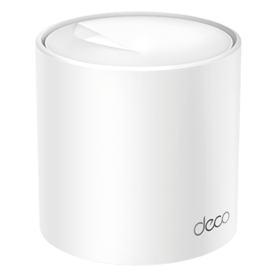 Routers Inalámbrico MESH Interior para Hogar / Doble Banda Wi-Fi 6 AX1500 Mbps / 2 Puerto Gigabit WAN/LAN / 2 Antenas Internas / Administración Mediante la App Deco (iOS, Android) / Protección Home