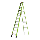 Escalera Industrial / Fibra de Vidrio / 3.65 m (12 ft) / Capacidad 170 kg / Tipo IAA / Doble Modo / Almohadilla Giratoria
