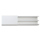Canaleta en color blanco de PVC auto extinguible, 35 x 17, tramo de 2.5m (5301-01250)