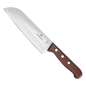 Cuchillo Santoku Wood de 17 cm, Filo con Alvéolos Estilo Japonés.