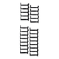 Kit de Dedos Para Administración de Cables en Gabinetes FlexFusion™ Light, de 48 UR, Dedos de 100 mm de Longitud, Color Negro