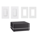 Kit de Control de Iluminación / Repetidor Principal / Atenuador 600 W / Interruptor 8 A / 2 Placas Claro / App y Asistentes de Voz