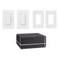 Kit de control de iluminación RA2 Select con repetidor principal, atenuador de 600 W, interruptor de 8 A y dos placas Claro, control desde la app Lutron y asistentes de voz