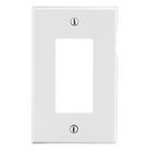 Tapa para Contacto Rectangular / Decorador / Policarbonato Termoplástico / 4.63 x 2.88 x 0.25 in / Vertical / Blanco