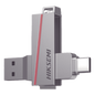 Memoria USB Dual de 16GB / USB-C y USB-A / Transferencia de Alta Velocidad / Metálica / Compatible con Dispositivos Móviles, Windows, Mac y Linux