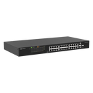 Switch PoE+ No Administrable / 24 Puertos 10/100 PoE+ / 2 Uplinks Gigabit / 370W PoE / 8.8 Gbps / 1.44 ft x 0.70 ft x 0.14 ft