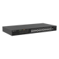 Switch PoE+ no Administrable, hasta 370 Watts Ideal para CCTV, 24 Puertos 10/100 PoE+, 2 Uplinks Gigabit (1 SFP COMBO)