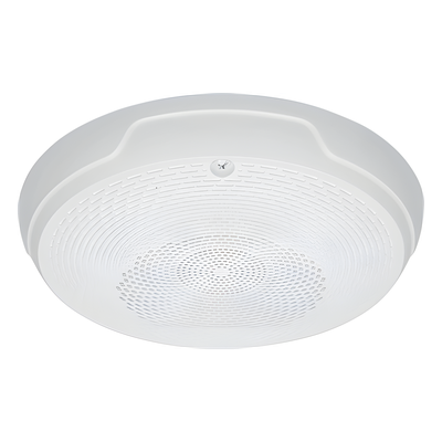 Bocina de techo para evacuación por voz, doble voltaje 25/70.7 V, sin estrobo, color blanco, Serie L System Sensor