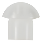 Tapón de Plástico Transparente para Micrófono / Compatible Tubos Acústicos / 100 Piezas / Diseño Ergonómico