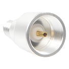 Adaptador Coaxial / Conector SMA Hembra Inverso / Construcción Bronce Plata-Oro / Dieléctrico Teflón / Diseño Universal Combinable