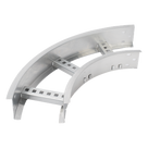 Curva Horizontal de Aluminio / Perfil Z / Peralte 3 1/4\" / Ancho 6\" / Radio 8\" / 90° / Incluye Tornillería