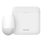 Kit de Alarma Inalámbrica / Hub con Batería 35 h / Sensor PIR 15 m (49.2 ft) / 85.9° Cobertura / 48 Zonas / Wi-Fi 2.4 GHz / 433 MHz AES-128