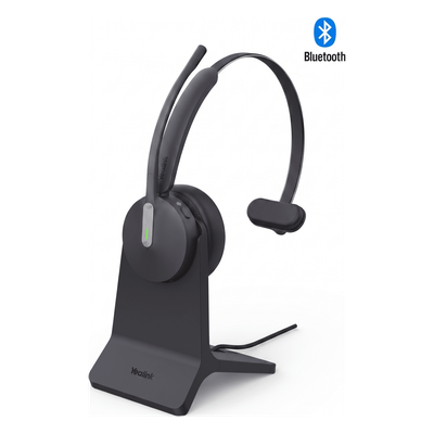 Diadema Bluetooth de Yealink BH70 Mono Con Certificación Microsoft Teams y Base de Carga