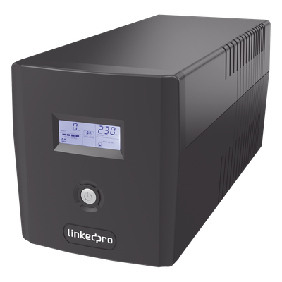 UPS de Línea Interactiva / 1000 VA / 600 W / 6 Tomas NEMA 5-15R / 4 Tomas Respaldadas / AVR Boost y Buck / Pantalla LCD / Protección RJ45