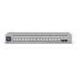 UniFi Switch Pro Max 16 con funciones Capa 3, 16 puertos EtherLight RGB / (4) puertos 2.5 GbE y (12) puertos GbE /(2) puertos SFP+ 10G /con pantalla táctil informativa