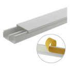 Canaleta PVC / 20 x 10 mm / División Interna / 1.83 m (6 ft) / Auto-extinguible / Cinta Adhesiva / NOM-001-SEDE