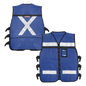 Chaleco Reflejante con 6 Bolsas Externas / 6 Broches ajustables / Talla Grande.