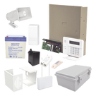 Kit de Alarma Vecinal / Panel 48 Zonas / 40 Botones de Pánico Inalámbricos / Sirena 30 W / 3 Particiones / Contact ID