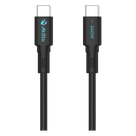 Cable de Carga USB-C a C / 240W / GaN / 480 Mbps / 1 m (3.28 ft) / Magnético / Silicona Médica / Aluminio Anodizado