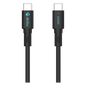 Cable de Carga USB-C a C / 1 Metro (3.28 Pies) / Magnético / Tecnología GaN (Nitruro de Galio) / Fast-Charging / Potencia 240W / Velocidad Transferencia 480 Mbps / Material / Conector Aluminio Anod