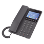 Teléfono IP Hotelero con pantalla LCD a color, 2 líneas SIP con 2 cuentas, codec Opus, IPV4/IPV6, color negro, con gestión en la nube GDMS