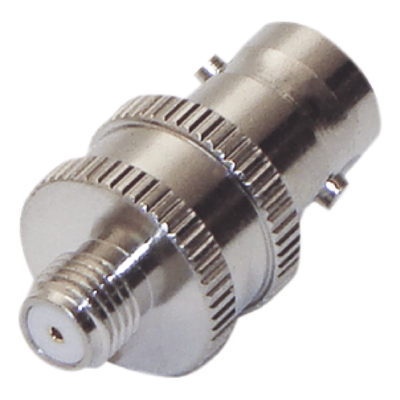 Adaptador en Línea de Conector BNC Hembra a SMA Hembra Corto / Celulares Motorola, Níquel/ Oro/ Teflón.