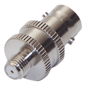 Adaptador en Línea de Conector BNC Hembra a SMA Hembra Corto / Celulares Motorola, Níquel/ Oro/ Teflón.
