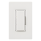 Control de pared para velocidad de ventilador de techo, 4 velocidades silenciosas más apagado, 120 V y 2 A, inalámbrico Clear Connect, para sistema RadioRA 2