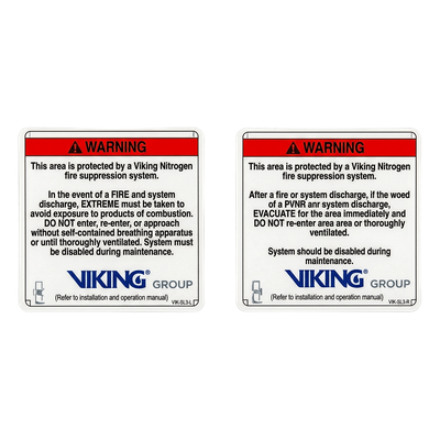 Señalamiento de Advertencia Exterior Nitrogeno | Sistemas de Extinción Oxeo