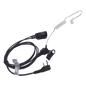 Micrófono-Audífono / Tubo Acústico Transparente / Conector 2 Pines / PTT de Solapa / Cable Kevlar / Compatible ICOM