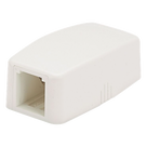 Caja de Montaje en Superficie / 1 Puerto Mini-Com / ABS / 1.48 x 0.98 x 2.6 in / Blanco Mate