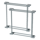 Ángulos de Rack / 19 Pulgadas / 12U / Orificios Roscados / Acero Zinc Plated / 533 mm (21 in) / EIA-310