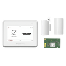 Kit de Alarma / Panel Táctil 7 Pulgadas / 250 Zonas / WiFi y Z-Wave Plus / PIR 12 x 17 m (39.4 x 55.8 ft) / 2 Contactos Magnéticos / Sirena 85 dB