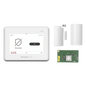 Kit de alarma con panel de pantalla táctil de 7 pulgadas, módulo WiFi y Z-Wave, sensor de movimiento PIR y 2 contactos magnéticos para puertas y ventanas