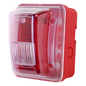 Cubierta para instalar sirenas estrobo en exterior compatible con estrobos sirenas Hochiki color rojo