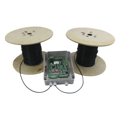 MICALERT Cable Sensor para Paredes, Rejas Rigidas o barandales / 2 zonas de 305 metros / 610 Metros de Protección Total