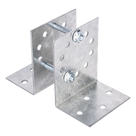 Base Multiposición para Postes / Acero Galvanizado Cal. 12 / Fijación Directa a Concreto / Kit de Tornillería Incluido / 0.36 kg