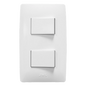 Apagador Doble de 127 V~60 Hz 10 A/ Color Blanco.