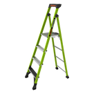 Escalera de Tijera / Fibra de Vidrio y Aluminio / 1.8 m (6 ft) / Carga 170 kg / Soporte Superior para Herramientas / Tipo IAA