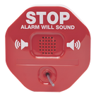Alarma de Extintor Inalámbrica / Sirena 95/105 dB / Señal Visual Disuasoria / Alimentación 9V o 12-24V DC / Transmisión Inalámbrica a Receptor