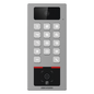 Teclado con Lector Físico de QRs para Exterior Antivandálico IP65 & IK09 con función de Videoportero Multiapartamento / Tarjeta, Código QR, PIN o App HikConnect  / Cámara 2 MP compatible con NVRs /