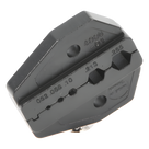 Mordaza para Plegar Conectores de Anillo / 5 Cavidades Intercambiables / Cables RG-58/U, RG-59/U, RG-142/U, RG-8/X / 0.052\" a 0.255\"