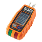 Probador de Tomacorrientes con Interruptor de Falla a Tierra (GFCI) con pantalla LCD.