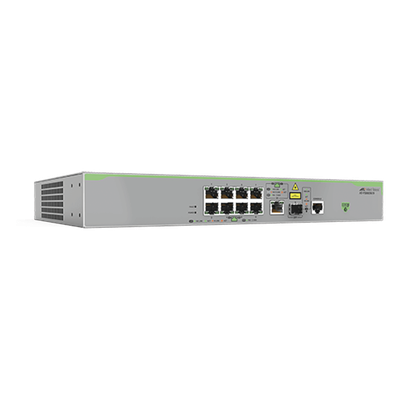 Switch Administrable CentreCOM FS980M, Capa 3 de 8 Puertos 10/100 Mbps + 1 puertos RJ45 Gigabit/SFP Combo