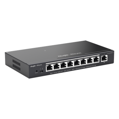 Switch Administrable 8 Puertos PoE+ 802.3af/at Gigabit, gestión gratuita desde la nube, 120w