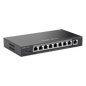 Switch Administrable 8 Puertos PoE+ 802.3af/at Gigabit, gestión gratuita desde la nube, 120w
