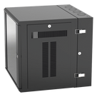 Gabinete de Montaje en Pared / 19in / 12 UR / 635mm (25in) Profundidad / Ventana de Seguridad / Acero y Vidrio Templado